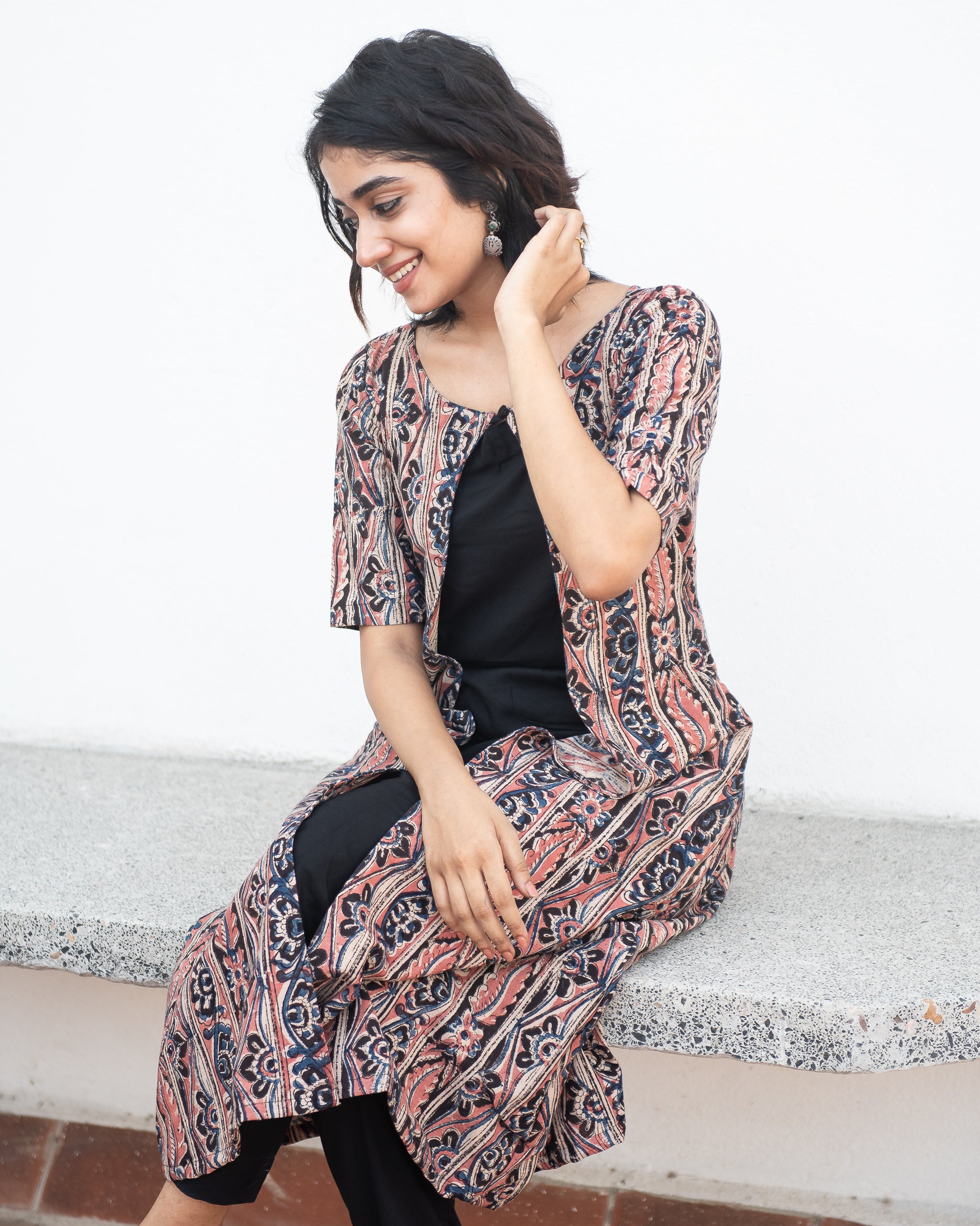 Ekanta is Chennai based online boutique having wide range of dresses like  anarkali, cotton dresses, s… | Cotton kurti designs, Long kurti designs,  Kalamkari dresses
